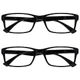 UV ReaderDie Lesebrille Unternehmen Schwarz Leser Wert 2er-Pack Herren Frauen...