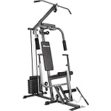 tectake 800546 Kraftstation, Fitnessstation Heimtrainer, Model 2, Schwarz,...