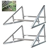 SAVOLAR Solarmodul Halterung 2 Stück, Aluminium & Edelstahl, Wandmontage, für...