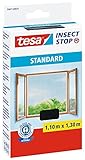 tesa Insect Stop STANDARD Fliegengitter für Fenster - Insektenschutz...