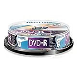 Philips DVD-R Rohlinge (4.7 GB Data/120 Minuten Video, 16x High-Speed-Aufnahme,...