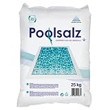 Salinen Poolsalz 25kg für Salzwasser-Pool & Schwimmbad I hochreines Siedesalz,...