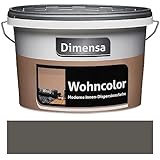 Dimensa Wohncolor bunte Wandfarbe rock dunkel-grau 2,5 Liter