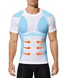 Casey Kevin Kompressionshirt Herren, Bauchweg Tshirt Schlank, Funktionsshirt...