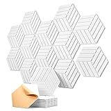 Hexagon Akustikpaneele Selbstklebend 12 Stück Schalldämmung Schallschutz Wand...