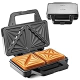 LEHMANN Sandwichmaker XXL - Extra große Sandwich-Platten - Sandwichtoaster XXL...