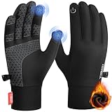 PULIOU Handschuhe Herren Damen Winter Warme Fahrradhandschuhe Winterhandschuhe...