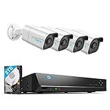Reolink 4K Überwachungskamera Aussen Set, 8CH Videoüberwachung mit 4X 8MP PoE...