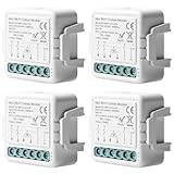4 Stücke WiFi-Smart-Rollladenschaltermodul: Tuya WiFi Rolladenschalter Modul...