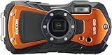 Ricoh WG-80 Orange Wasserdichte Digitalkamera - stoßsicher frostsicher...