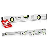 WALTER Wasserwaagen-Set 4-tlg. Wasserwaage in den Längen 40cm, 60cm und 100cm &...