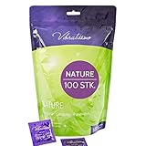 VIBRATISSIMO Kondome Nature 100er Pack I Premium Kondome Box extra feucht I...