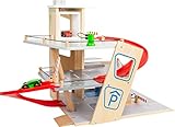 small foot Parkhaus Premium, über 3 Ebenen mit Rampe, Parkhaus für Kinder aus...