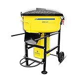 BAMATO Zwangsmischer BCM-120 | Trommelgröße 120 Liter | 1500 Watt Elektromotor...
