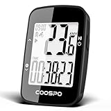 COOSPO BC26 GPS Fahrradcomputer Kabellos Bluetooth5.0/ ANT+, IP67 Wasserdichter...