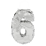 Boland - Zahlen Pinata, 25 x 16 x 5 cm, glänzende Nummer für Jubiläum und...