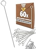 Menz Rouladennadeln - Rouladennadeln Edelstahl rostfrei 60 Stück im SET, 10 cm...