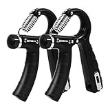 KiwiPower 2-er Griffkraft Trainer Pack von 5kg bis 60kg - Handtrainer Set für...