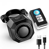 Fahrrad Alarmanlage USB wiederaufladbare Fahrrad Alarm 110 dB laut...