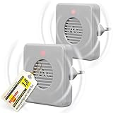 GARDIGO® Spinnenabwehr Ultraschall 2er Set I 27 kHz I 25m² I Anti Spinnen...