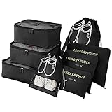 Vicloon Koffer Organizer, 8-in-1-Set Gepäck Organizer, wasserdichte Reise...