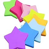jatimdotin 240 Blatt Farbige Haftnotizen, Selbstklebende Klebezettel, Stern...