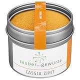 Zauber der Gewürze Cassia Zimt - gemahlen, Cassia Zimtpulver für intensiven...