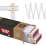 Metrie PERFEKT 10 Zollstock/Zollstöcke - Gliedermaßstab | Maßstab - 2m -...