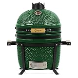 BBQ-Toro Kamado Grill Holzkohlegrill Shiro Ø 39 cm | Grün | Mini...