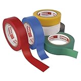 EMOS - PVC-Isolierband Mix 6er Pack, 15mm, 8m - isolierendes Klebeband...