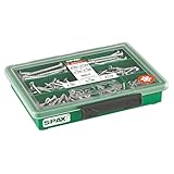 SPAX Sortiment klein, Schrauben-Set mit 7 Abmessungen, 245 Stück, Senkkopf, T-STAR plus, WIROX - 4000001991159