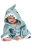 Lexikind Kapuzenhandtuch Baby: Frottee Bademantel - Babyhandtuch mit Kapuze -...