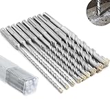 SDS PLUS Hammerbohrer Set, SDS Bohrer Set 9tlg 5 6 6 8 8 10 12 14 16 x 160 mm,...