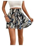EIRUKON Kurze Hose Damen Sommer Shorts Leichte Elegant Flowy Damen-Shorts...