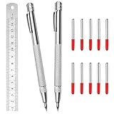 Anreißwerkzeug Set,2 Anreissnadel aus Wolframstahl,Reißnadel für Metall,10...