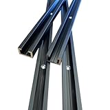 2m Aluminium C-Profil M8 Alu C Profil Black Edition gebohrt inklusive Schrauben...