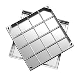 Unsichtbarer Schachtabdeckung Edelstahl Eckig 800x800 Schachtdeckel Kanaldeckel...