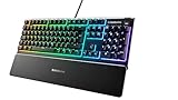 SteelSeries Apex 3 - Gaming Tastatur - 10-Zonen RGB-Beleuchtung - Premium...