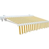 Kassetten-Markise / Sonnendach für Balkone, mit Markisenarmen, 300 x 250 cm,...