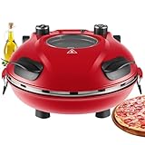 Pizzaofen elektrisch mit 32 cm Pizzastein | 390°C | Pizzabackofen |...