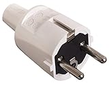 as - Schwabe PVC Stecker - Schutzkontaktstecker mit doppeltem Schutzkontakt -...