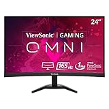 ViewSonic VX2468-PC-MHD 60 cm (24 Zoll) Curved Gaming Monitor (Full-HD, FreeSync...