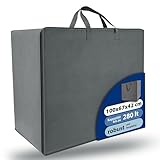 Beautissu Große Aufbewahrungstasche für Bettdecken, Kopfkissen, Klappmatratze...