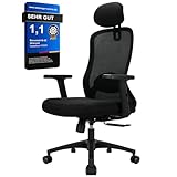 Milacyee Bürostuhl, Ergonomischer Bürostuhl mit Verstellbarer 4D...