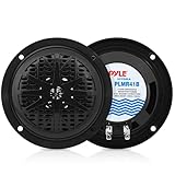 Pyle Wasserdichter Marine-Lautsprecher 10cm, 2-Wege-Outdoor-Audiosystem,...