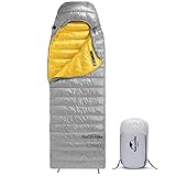 Naturehike Daunenschlafsack,Ultraleichte Tragbare Kompackte Daunen Schlafsack 4...