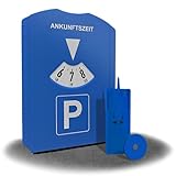 kinoco Parkscheibe mit Eiskratzer - 2 in 1 Parkuhr für Auto und Motorrad INKL....