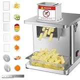 Zertylre 4 in 1 Elektrischer Gemüseschneider, 200W Edelstahl-würfelschneider...