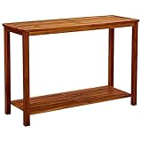 vidaXL Akazienholz Massiv Garten Konsolentisch Konsole Beistelltisch Sideboard...