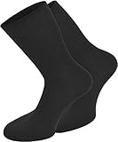 normani 10 Paar Qualitäts Baumwoll Arzt Socken ohne Gummidruck Farbe Schwarz...